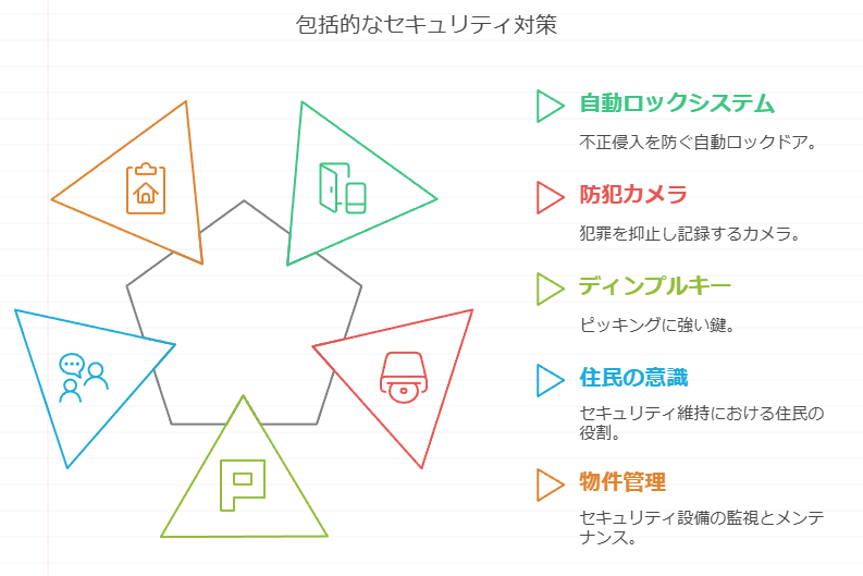 包括的なセキュリティー対策インフォグラフィック